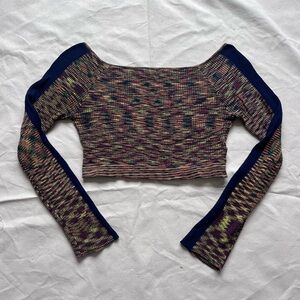 Urban Outfitters Multicolor Knit Crop Top